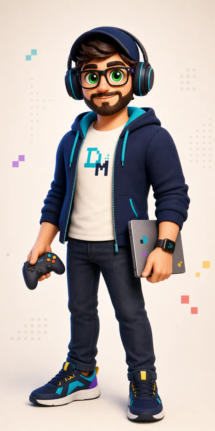 Mascote oficial da Dev Maniac's representando Helbert Moura