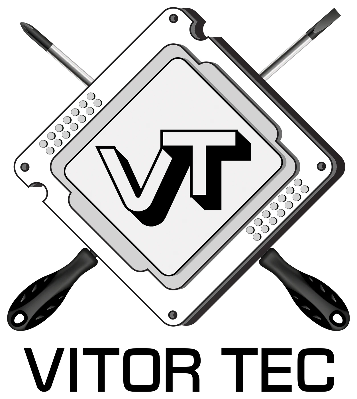 Logo oficial da Vitor Tec.